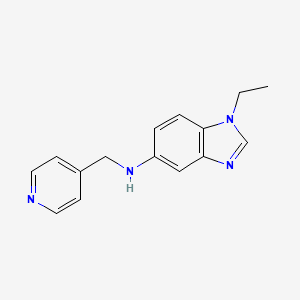 molecular formula C15H16N4 B5751792 1-ethyl-N-(4-pyridinylmethyl)-1H-benzimidazol-5-amine 