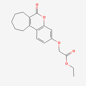 ethyl [(6-oxo-6,7,8,9,10,11-hexahydrocyclohepta[c]chromen-3-yl)oxy]acetate