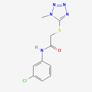 N-(3-chlorophenyl)-2-[(1-methyl-1H-tetrazol-5-yl)thio]acetamide