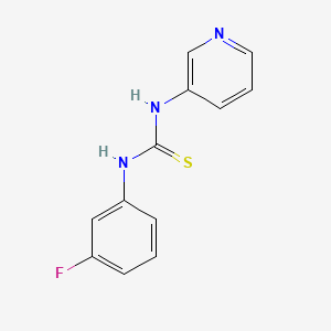 molecular formula C12H10FN3S B5751832 N-(3-fluorophenyl)-N'-3-pyridinylthiourea 