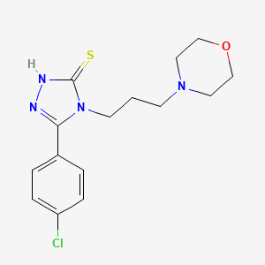 5-(4-chlorophenyl)-4-[3-(4-morpholinyl)propyl]-2,4-dihydro-3H-1,2,4-triazole-3-thione