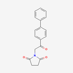 1-[2-(4-biphenylyl)-2-oxoethyl]-2,5-pyrrolidinedione