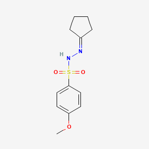 N'-cyclopentylidene-4-methoxybenzenesulfonohydrazide