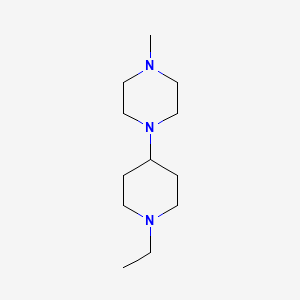 molecular formula C12H25N3 B5751863 1-(1-ethyl-4-piperidinyl)-4-methylpiperazine 