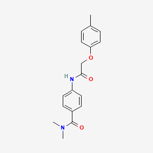 N,N-dimethyl-4-{[(4-methylphenoxy)acetyl]amino}benzamide