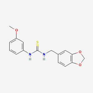 N-(1,3-benzodioxol-5-ylmethyl)-N'-(3-methoxyphenyl)thiourea