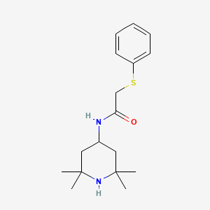 molecular formula C17H26N2OS B5751938 2-(phenylthio)-N-(2,2,6,6-tetramethyl-4-piperidinyl)acetamide CAS No. 109172-40-9