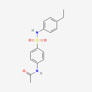 molecular formula C16H18N2O3S B5751940 N-(4-{[(4-ethylphenyl)amino]sulfonyl}phenyl)acetamide 