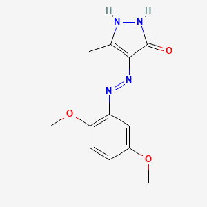 3-methyl-1H-pyrazole-4,5-dione 4-[(2,5-dimethoxyphenyl)hydrazone]
