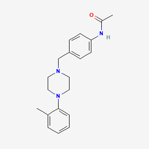 molecular formula C20H25N3O B5751985 N-(4-{[4-(2-methylphenyl)-1-piperazinyl]methyl}phenyl)acetamide 