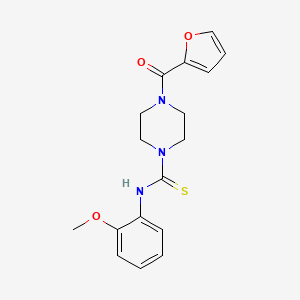 4-(2-furoyl)-N-(2-methoxyphenyl)-1-piperazinecarbothioamide