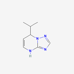 molecular formula C8H12N4 B575202 7-Isopropyl-1,7-dihydro-[1,2,4]triazolo[1,5-a]pyrimidine CAS No. 163078-94-2