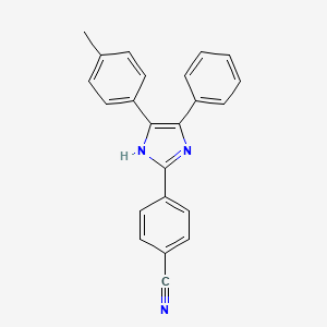 4-[5-(4-methylphenyl)-4-phenyl-1H-imidazol-2-yl]benzonitrile