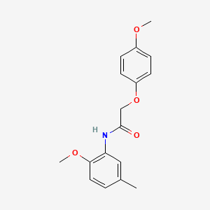 molecular formula C17H19NO4 B5752108 N-(2-methoxy-5-methylphenyl)-2-(4-methoxyphenoxy)acetamide 
