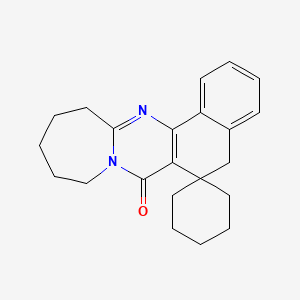 molecular formula C22H26N2O B5752116 10,11,12,13-tetrahydro-5H-spiro[azepino[2,1-b]benzo[h]quinazoline-6,1'-cyclohexan]-7(9H)-one 