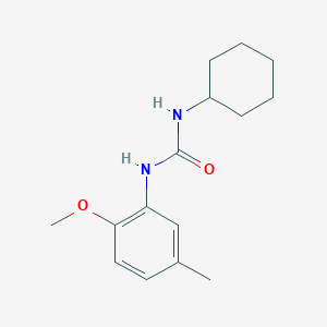 molecular formula C15H22N2O2 B5752175 N-cyclohexyl-N'-(2-methoxy-5-methylphenyl)urea 