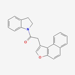 molecular formula C22H17NO2 B5752236 1-(naphtho[2,1-b]furan-1-ylacetyl)indoline 