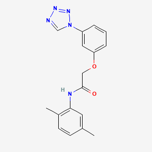 molecular formula C17H17N5O2 B5752240 N-(2,5-dimethylphenyl)-2-[3-(1H-tetrazol-1-yl)phenoxy]acetamide 