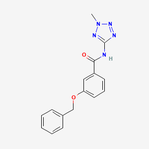 molecular formula C16H15N5O2 B5752248 3-(benzyloxy)-N-(2-methyl-2H-tetrazol-5-yl)benzamide 