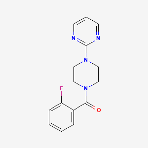 2-[4-(2-fluorobenzoyl)-1-piperazinyl]pyrimidine