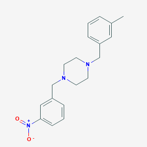 1-(3-methylbenzyl)-4-(3-nitrobenzyl)piperazine