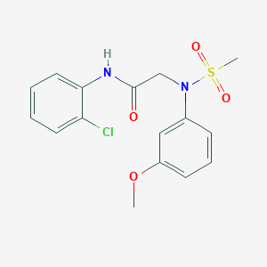 N~1~-(2-chlorophenyl)-N~2~-(3-methoxyphenyl)-N~2~-(methylsulfonyl)glycinamide