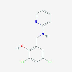 2,4-dichloro-6-[(2-pyridinylamino)methyl]phenol