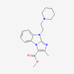 methyl 2-methyl-9-[2-(1-piperidinyl)ethyl]-9H-imidazo[1,2-a]benzimidazole-3-carboxylate