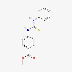 molecular formula C15H14N2O2S B5752437 methyl 4-[(anilinocarbonothioyl)amino]benzoate 