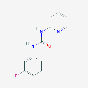 molecular formula C12H10FN3O B5752443 N-(3-fluorophenyl)-N'-2-pyridinylurea 