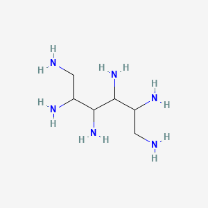 molecular formula C6H20N6 B575245 Hexane-1,2,3,4,5,6-hexamine CAS No. 177987-93-8
