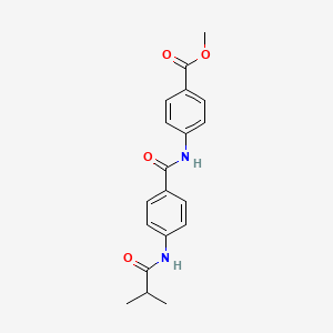 molecular formula C19H20N2O4 B5752456 methyl 4-{[4-(isobutyrylamino)benzoyl]amino}benzoate 