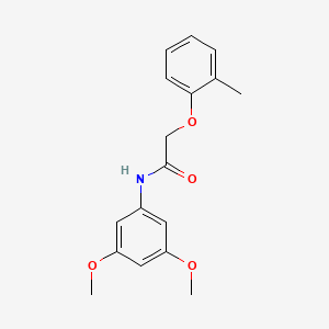 molecular formula C17H19NO4 B5752473 N-(3,5-dimethoxyphenyl)-2-(2-methylphenoxy)acetamide 