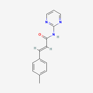 molecular formula C14H13N3O B5752479 3-(4-methylphenyl)-N-2-pyrimidinylacrylamide 