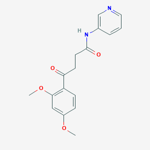 molecular formula C17H18N2O4 B5752483 4-(2,4-dimethoxyphenyl)-4-oxo-N-3-pyridinylbutanamide 