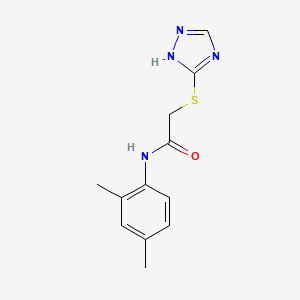molecular formula C12H14N4OS B5752489 N-(2,4-dimethylphenyl)-2-(4H-1,2,4-triazol-3-ylthio)acetamide 