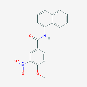 molecular formula C18H14N2O4 B5752546 4-methoxy-N-1-naphthyl-3-nitrobenzamide 