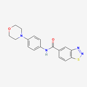 N-[4-(4-morpholinyl)phenyl]-1,2,3-benzothiadiazole-5-carboxamide