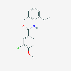 molecular formula C18H20ClNO2 B5752569 3-chloro-4-ethoxy-N-(2-ethyl-6-methylphenyl)benzamide CAS No. 433966-59-7