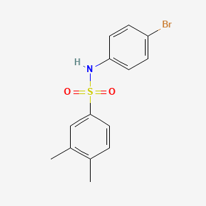 molecular formula C14H14BrNO2S B5752616 N-(4-bromophenyl)-3,4-dimethylbenzenesulfonamide 