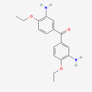 molecular formula C17H20N2O3 B5752627 bis(3-amino-4-ethoxyphenyl)methanone 