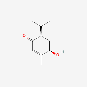 molecular formula C10H16O2 B575263 6beta-Hydroxypiperitone CAS No. 160227-02-1