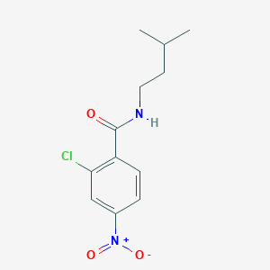 molecular formula C12H15ClN2O3 B5752631 2-chloro-N-(3-methylbutyl)-4-nitrobenzamide 