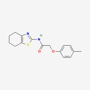molecular formula C16H18N2O2S B5752635 2-(4-methylphenoxy)-N-(4,5,6,7-tetrahydro-1,3-benzothiazol-2-yl)acetamide 
