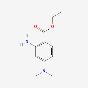 molecular formula C11H16N2O2 B575264 Ethyl 2-amino-4-(dimethylamino)benzoate CAS No. 178469-11-9