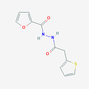 molecular formula C11H10N2O3S B5752642 N'-[2-(2-thienyl)acetyl]-2-furohydrazide 