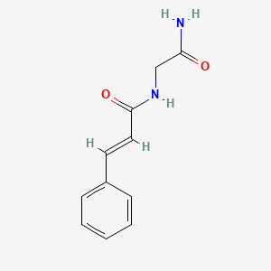 molecular formula C11H12N2O2 B5752688 N-(2-amino-2-oxoethyl)-3-phenylacrylamide 