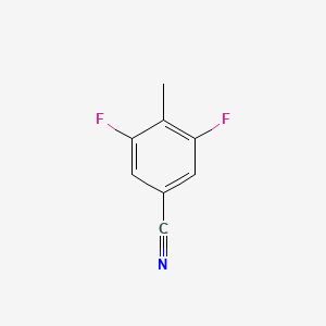 molecular formula C8H5F2N B575272 3,5-Difluoro-4-methylbenzonitrile CAS No. 170572-50-6
