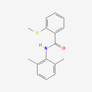 molecular formula C16H17NOS B5752755 N-(2,6-dimethylphenyl)-2-(methylthio)benzamide 