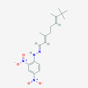 molecular formula C19H26N4O4 B5752762 3,7,8,8-tetramethyl-2,6-nonadienal (2,4-dinitrophenyl)hydrazone 
